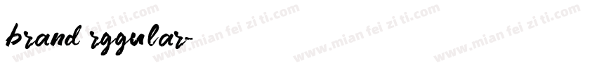 brand rggular字体转换